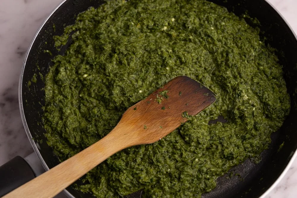 Combined and cooked pierogi filling