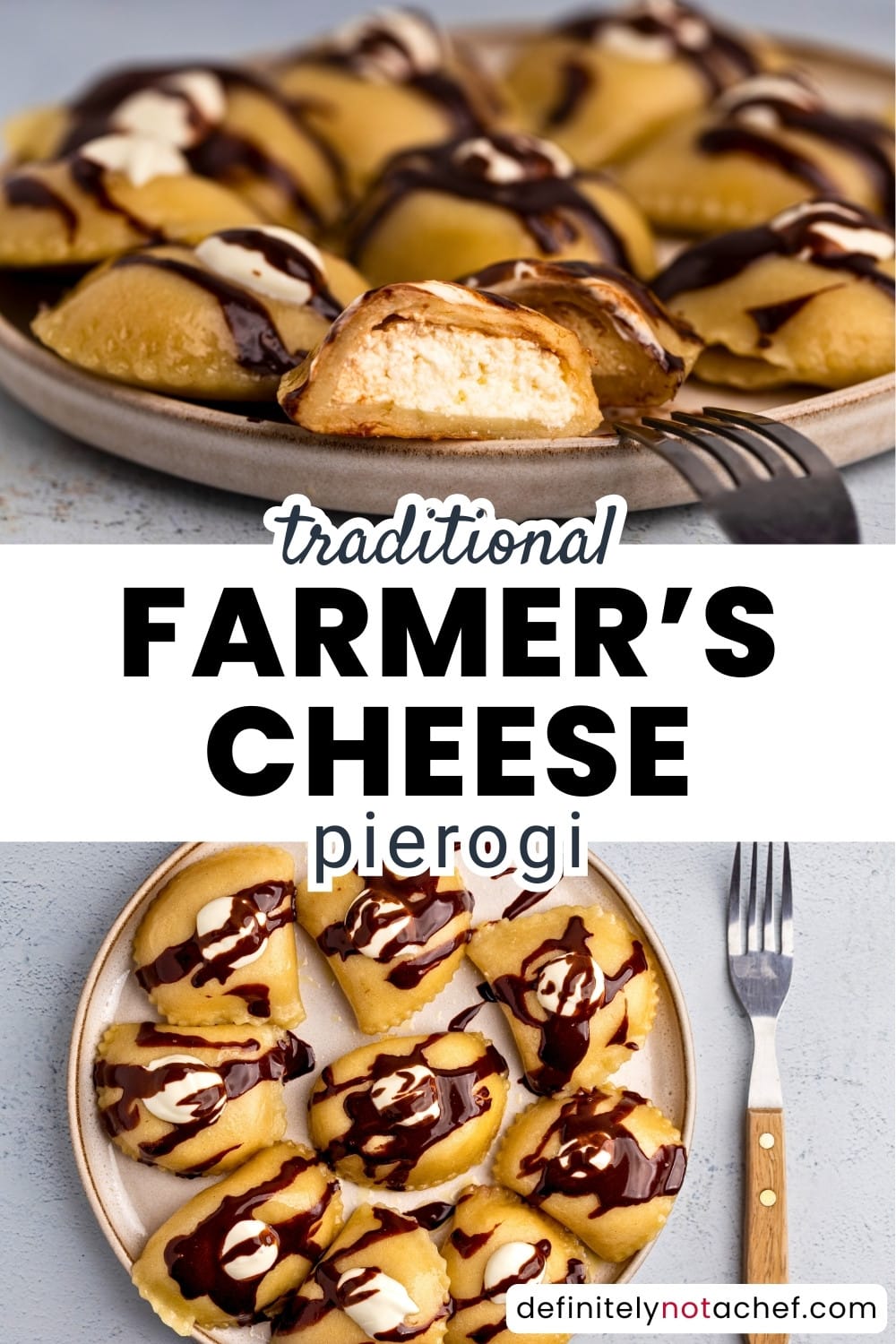 Easy Homemade Farmer’s Cheese Pierogi Pin Image