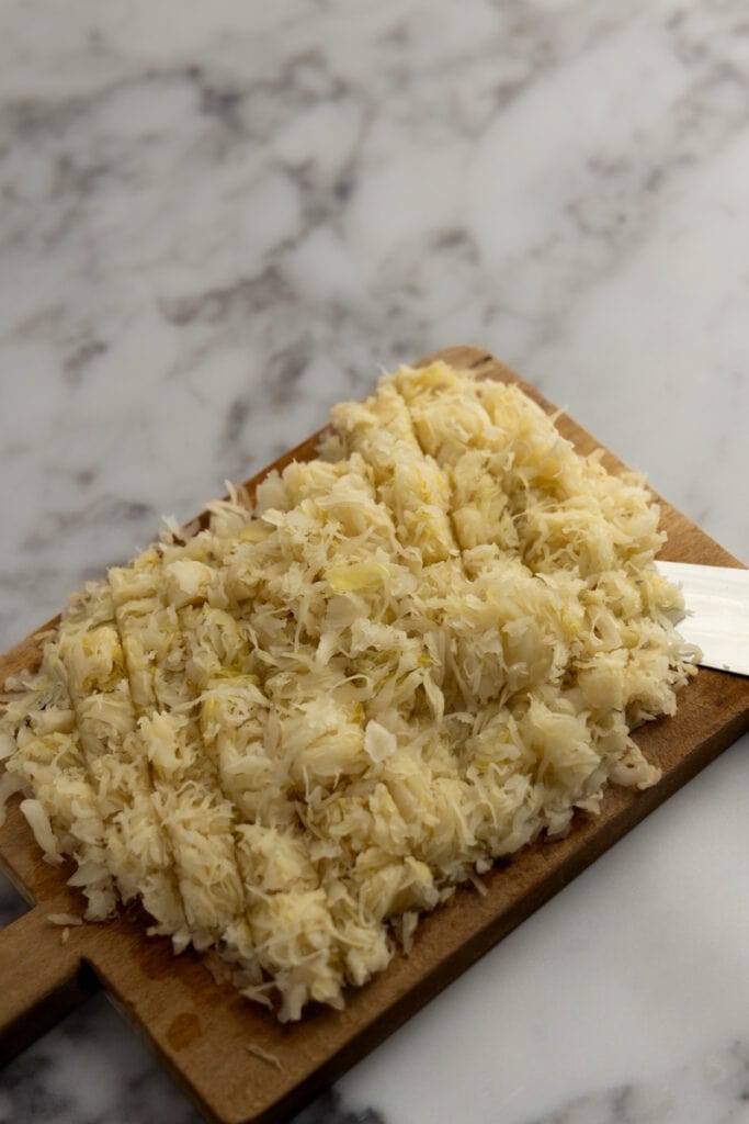Chop sauerkraut