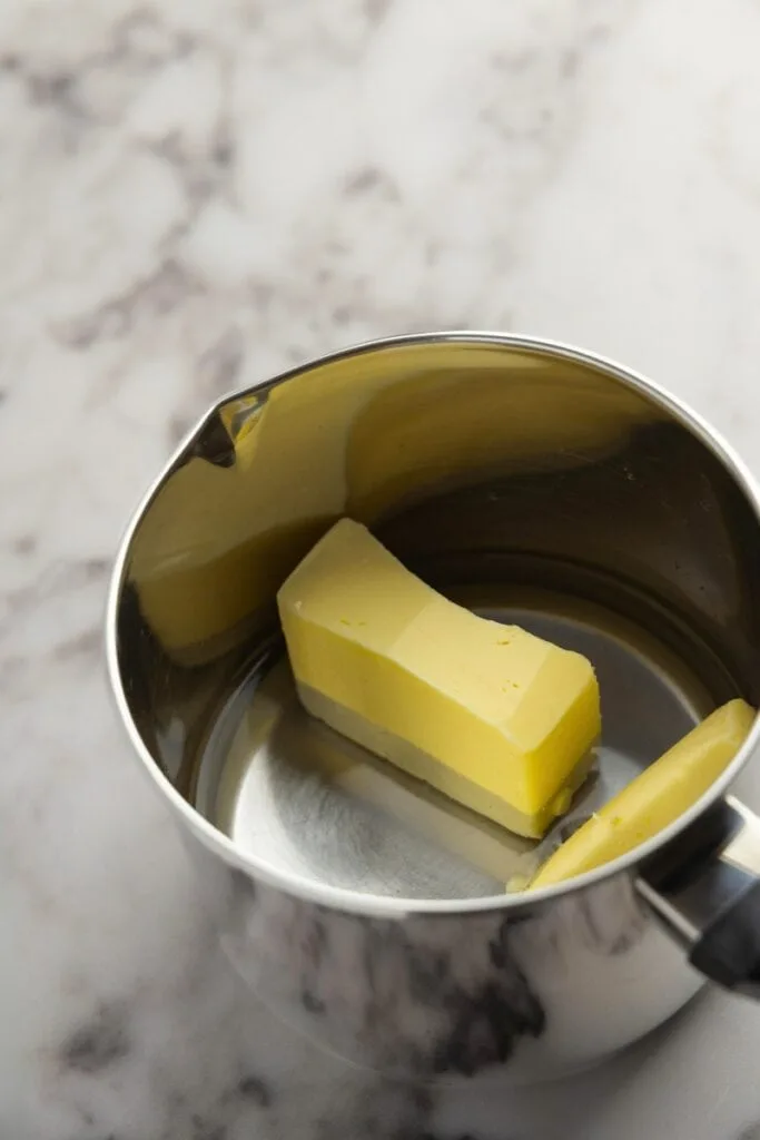Add butter to the pot