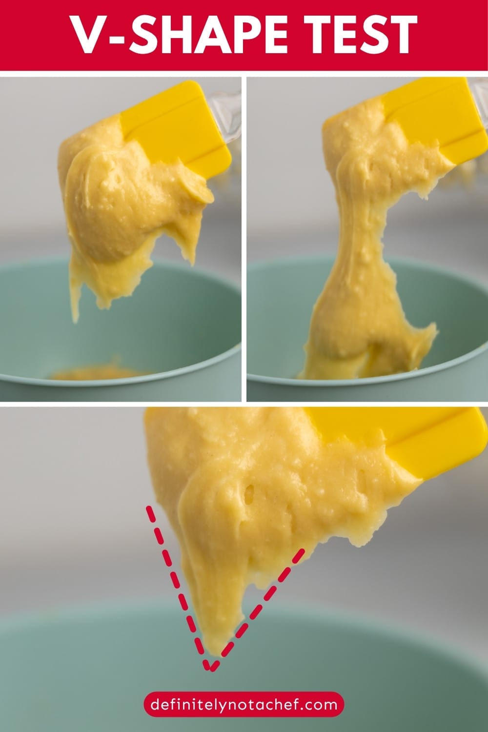 Chouxpastry v-shape test
