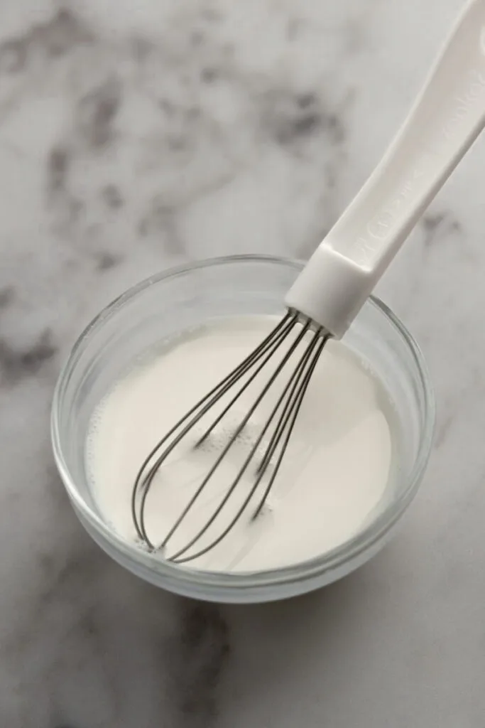 Mixing the starch slurry
