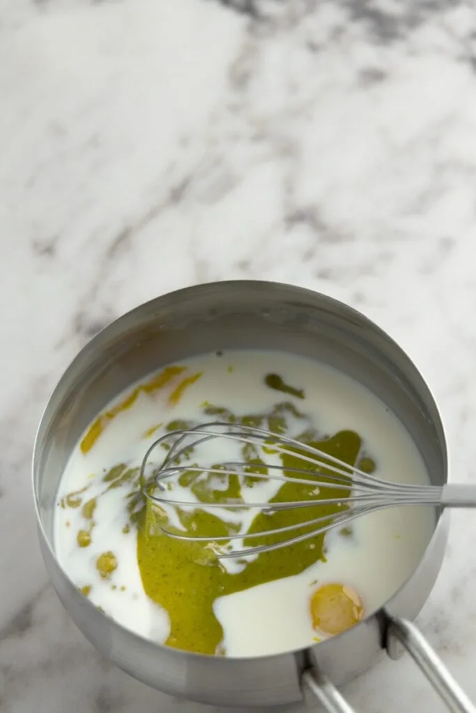 Pour in the ingredients