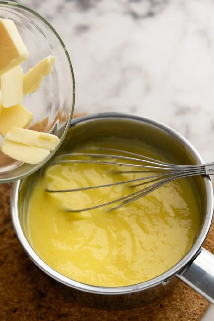 Add the chopped butter