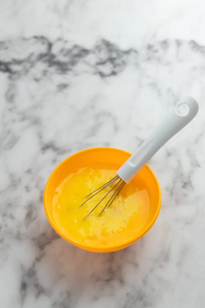 Whisk the eggs