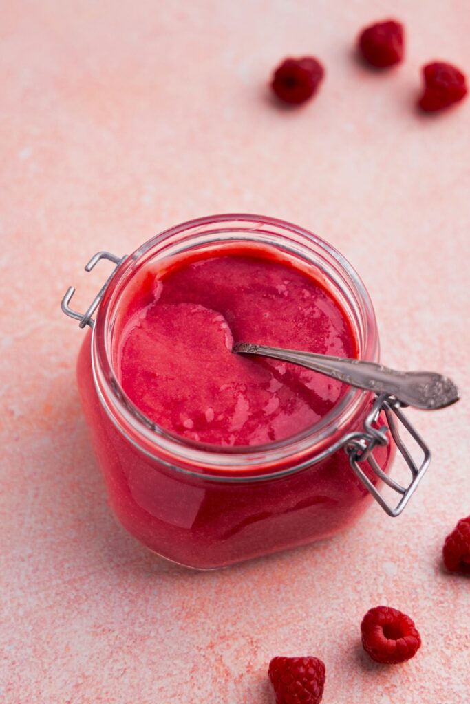 Raspberry-flavored fruit spread






