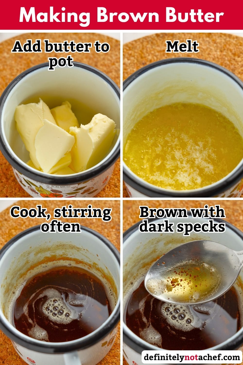 Brown butter steps