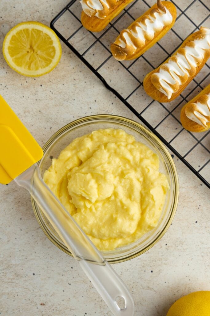 Zesty lemon pastry cream for eclairs Zesty lemon pastry cream for eclairs