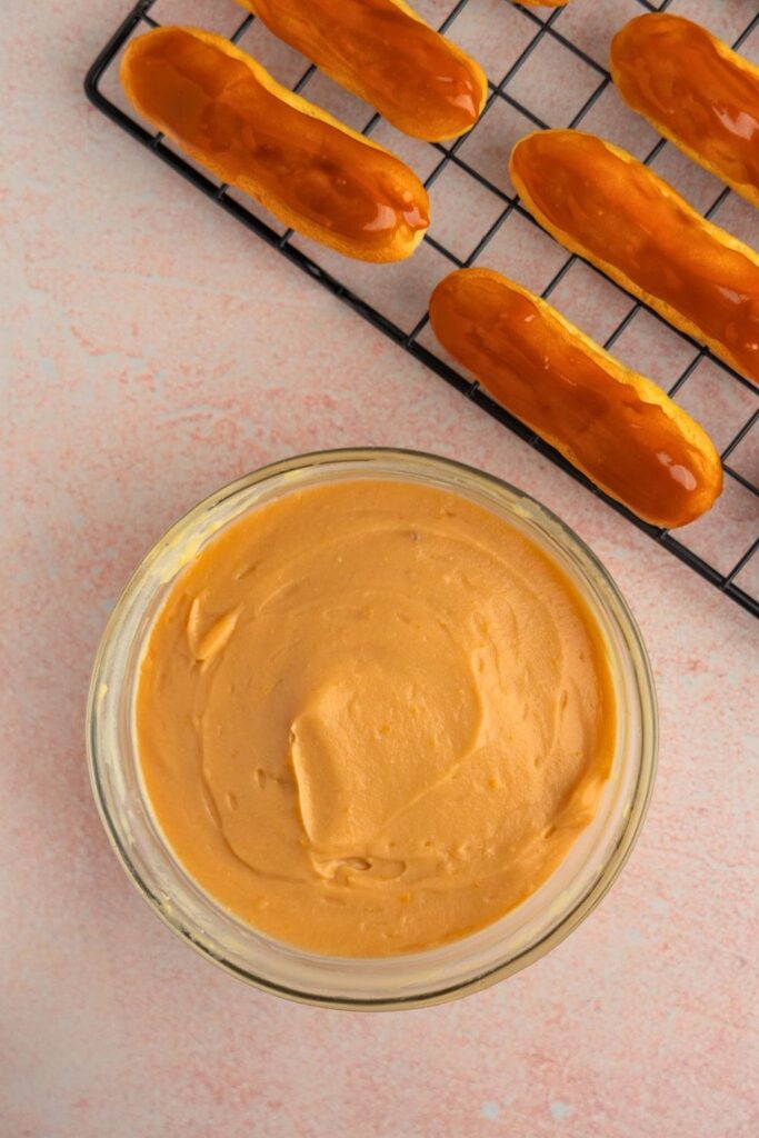 A bowl of luscious caramel cream