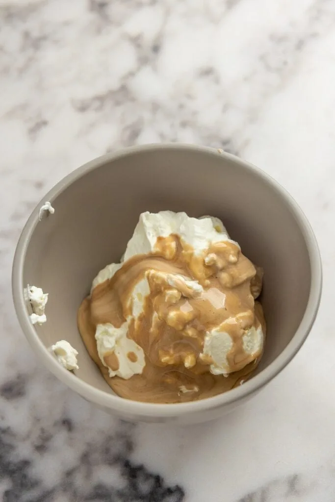 Cooked yolk and cream