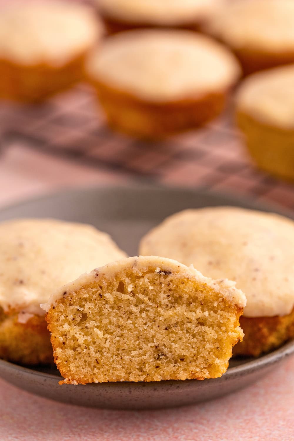 Financiers covered in brown butter glaze
