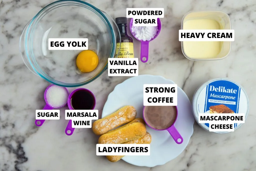 Tiramisu for two ingredients