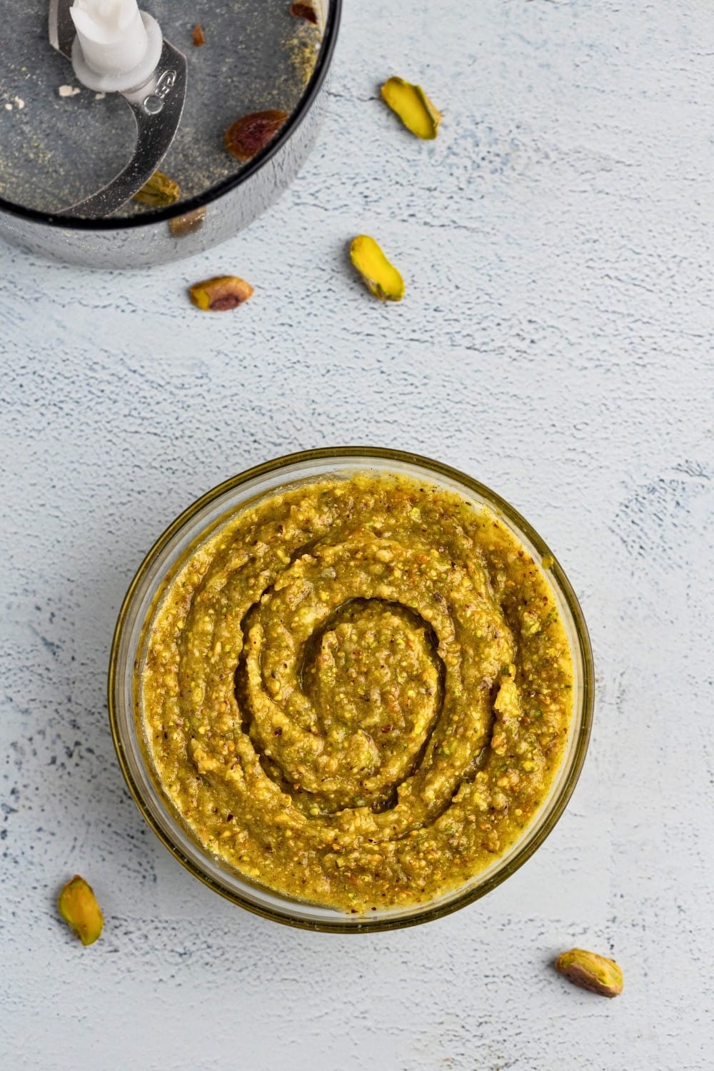 Pistachio frangipane topdown photo