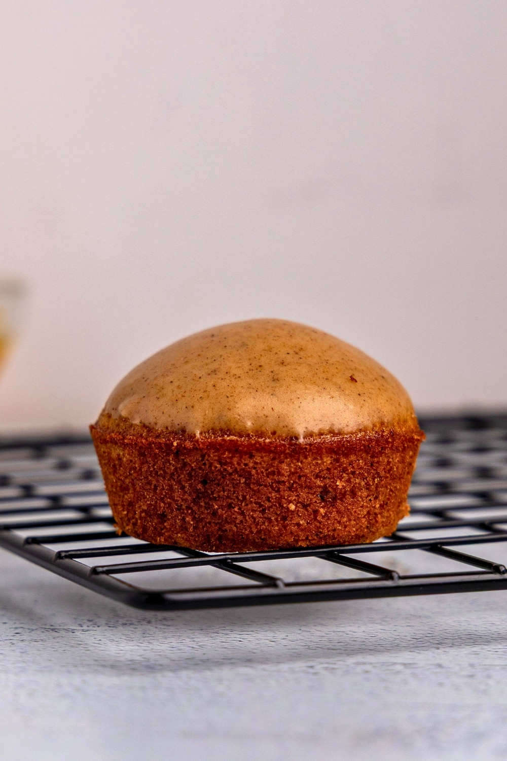 Pumpkin financier closeup