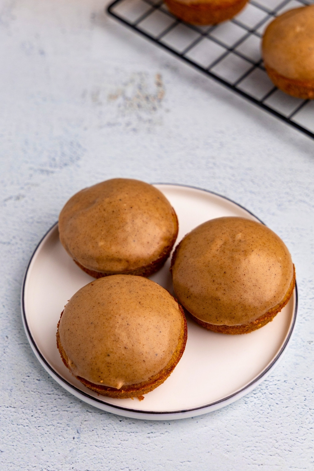 Pumpkin financiers plated