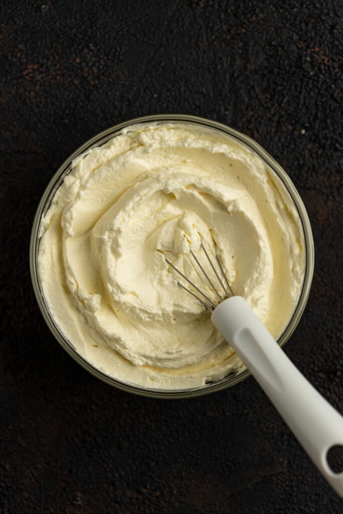 Stabilized mascarpone whipped cream