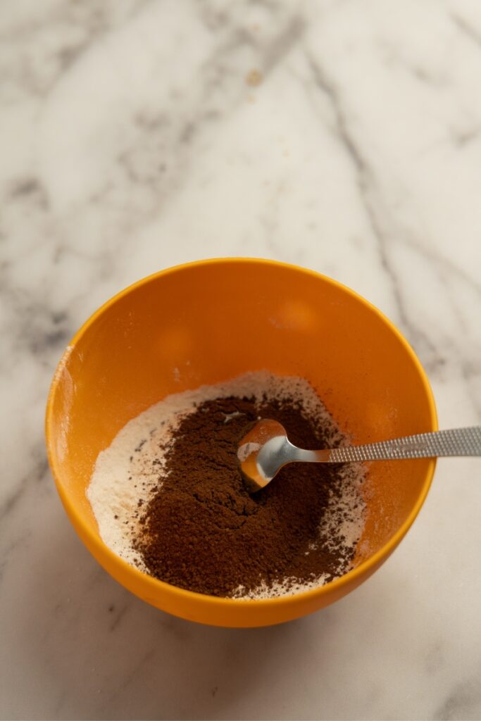 Mixing the dry ingredients