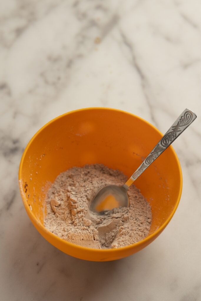 Mixing the dry ingredients
