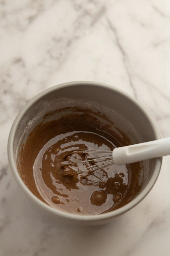 Whisking the mixture