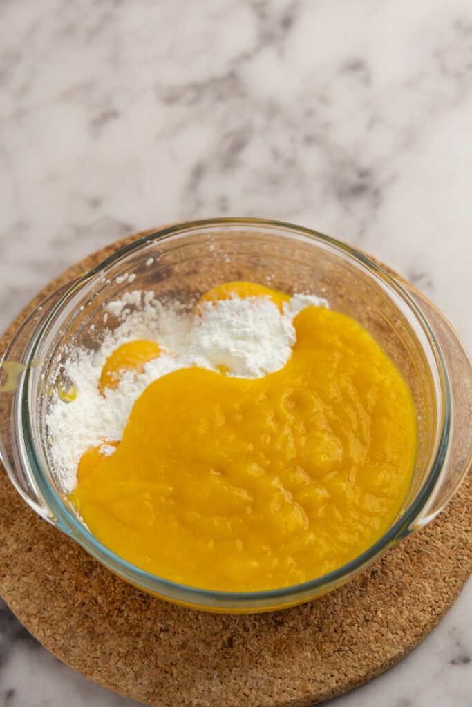 Making the yolk mixture
