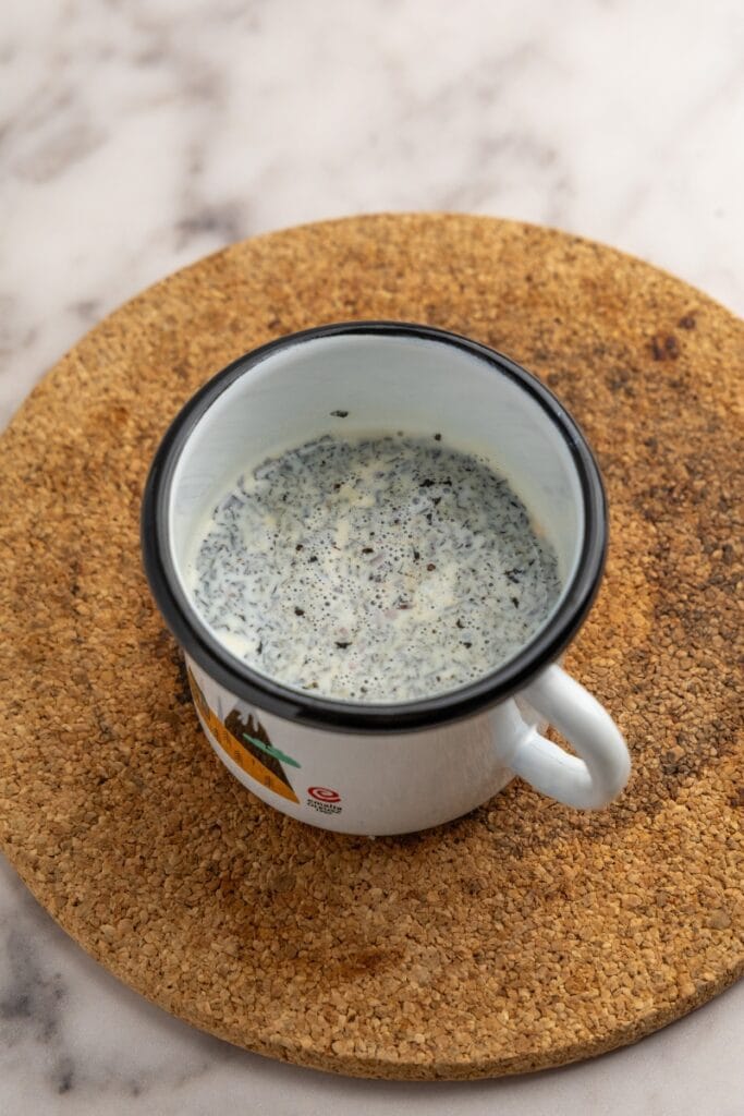 Steeping the chai masala tea