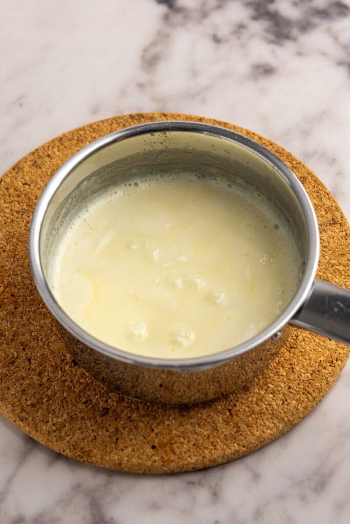 Cooking the heavy cream