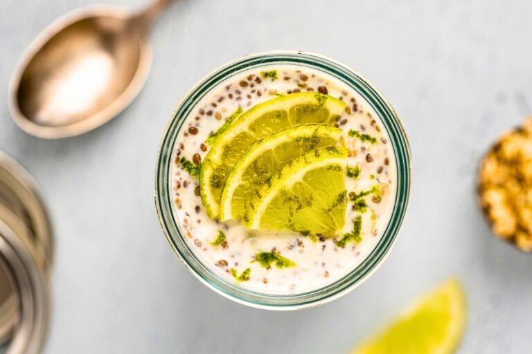 Protein packed lime overnight oats
