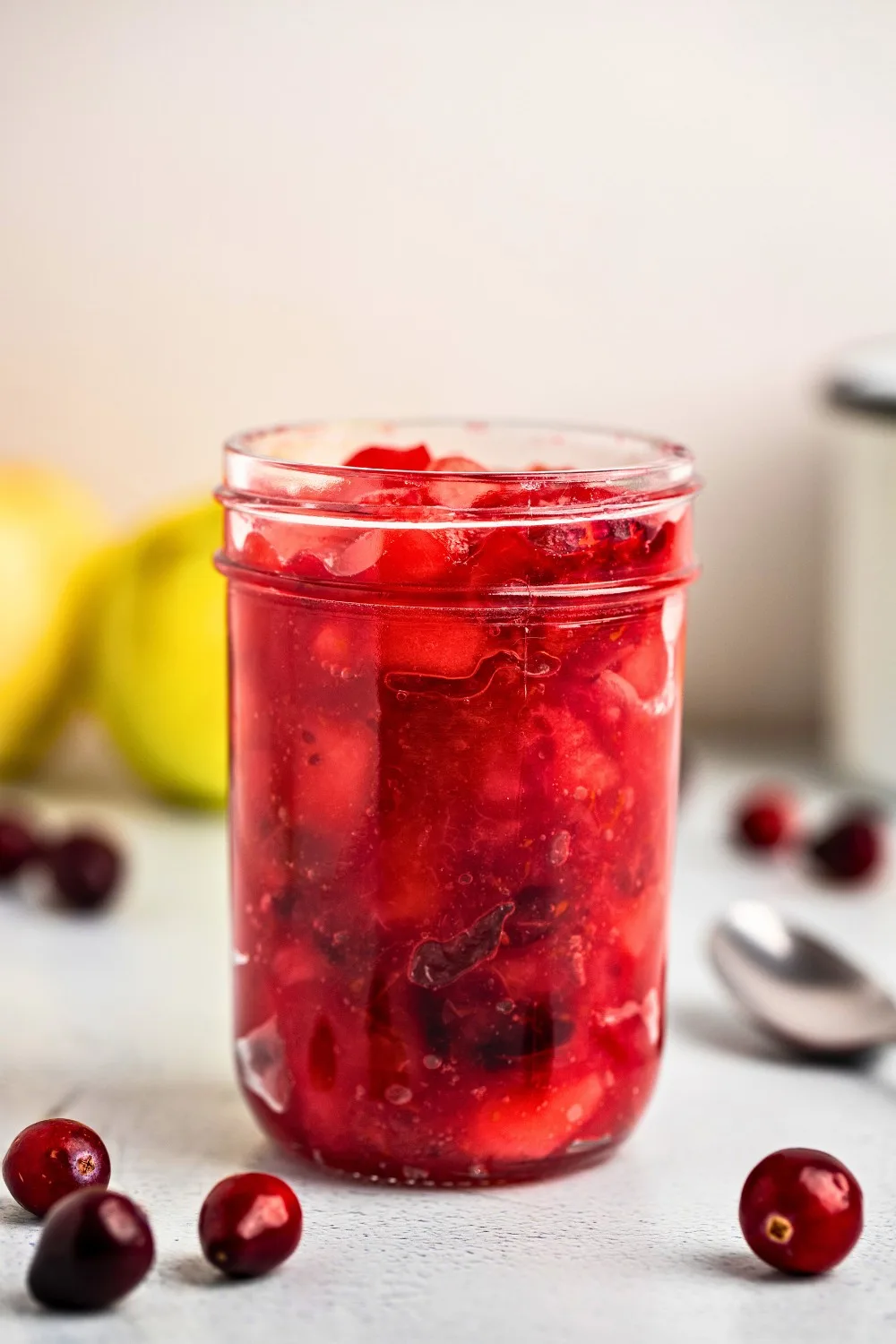 Apple cranberry compote hero shot
