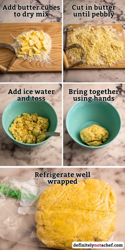 Galette dough: pastry cutter steps instruction image