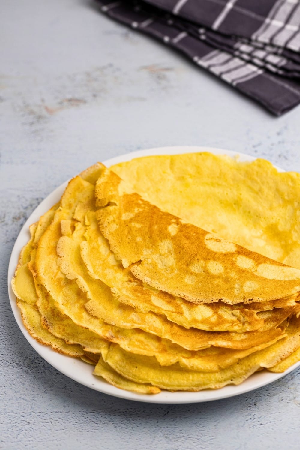 Cottage cheese crepes after cooking