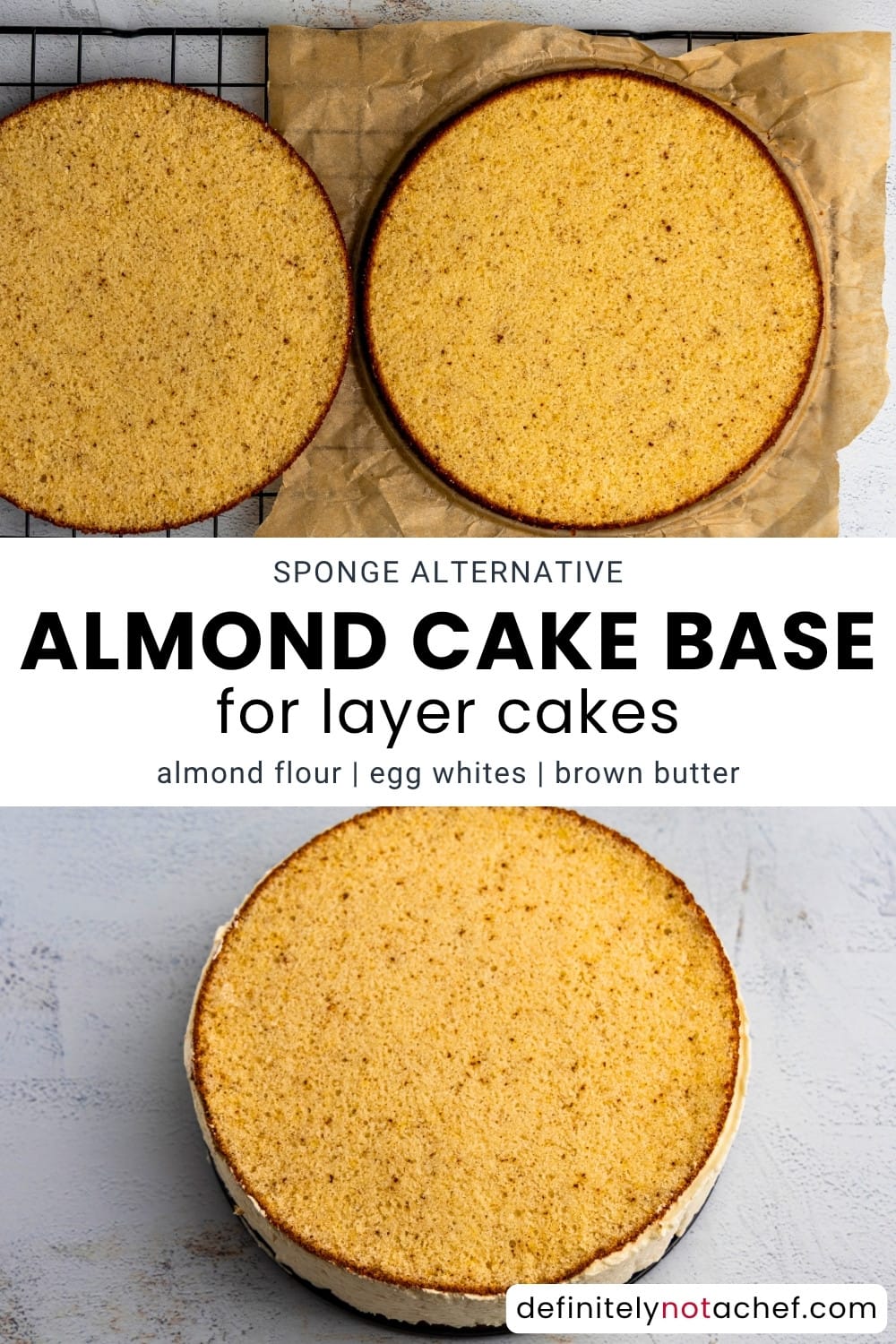 Financier cake base pin image