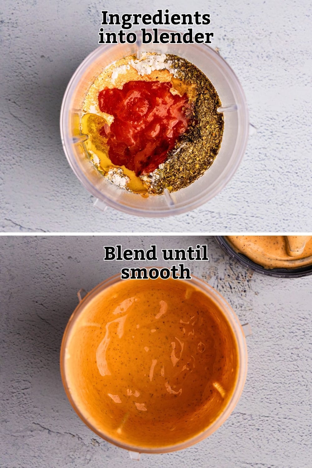 Tomato cottage cheese pasta sauce prep