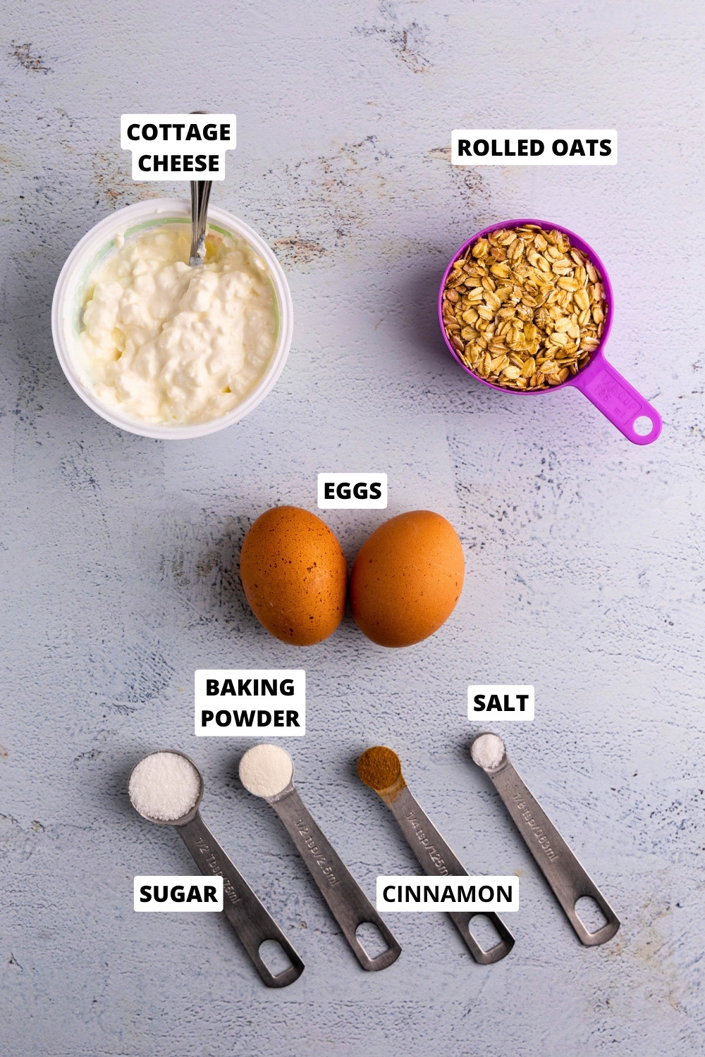 Cottage cheese oats pancakes ingredients