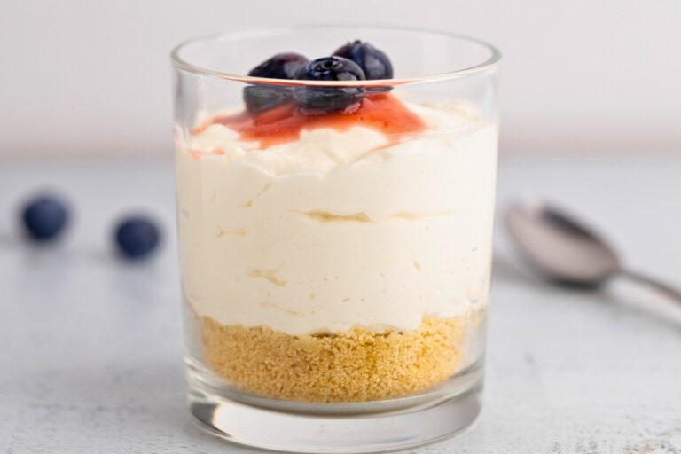 Vanilla cheesecake cups featured image