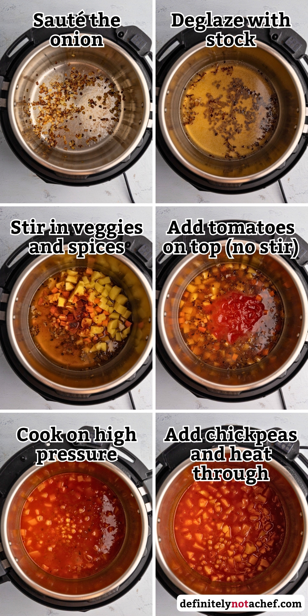 Instant pot chickpea tomato soup steps2