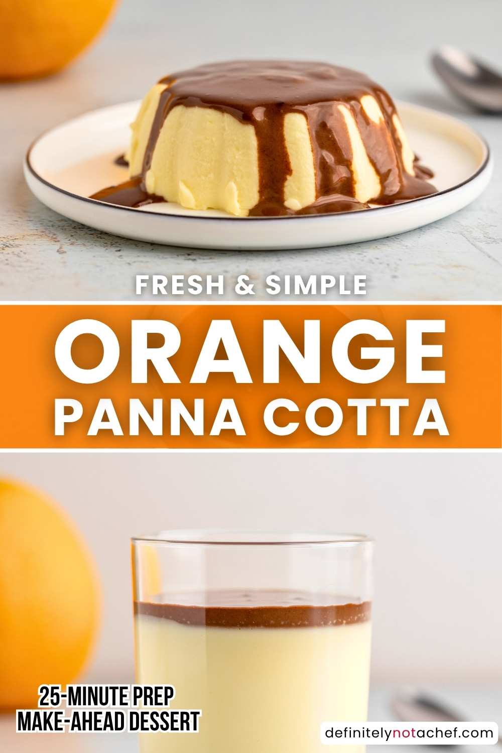 Orange panna cotta pin image