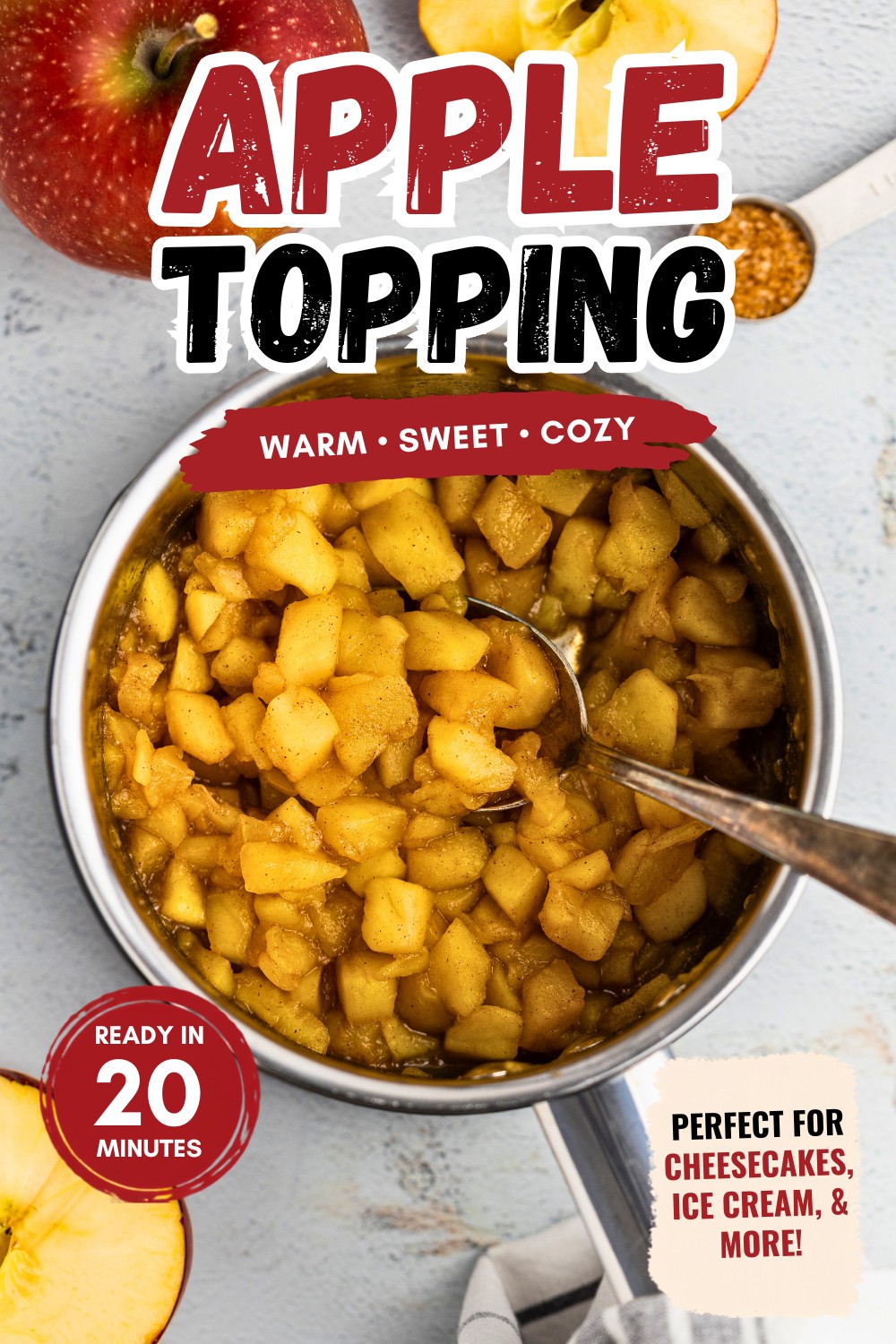 Apple topping fall pin