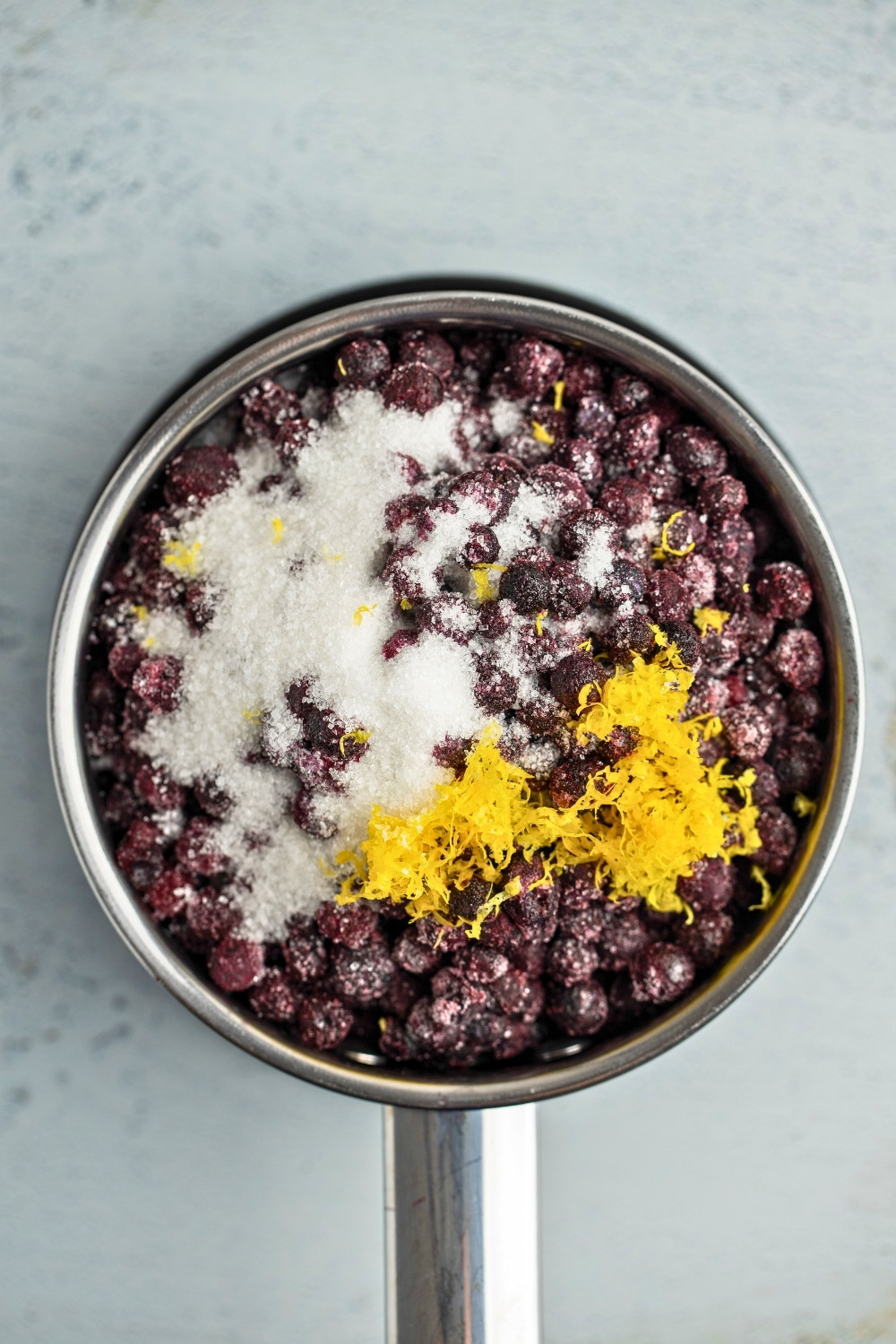 Blueberry compote ingredients