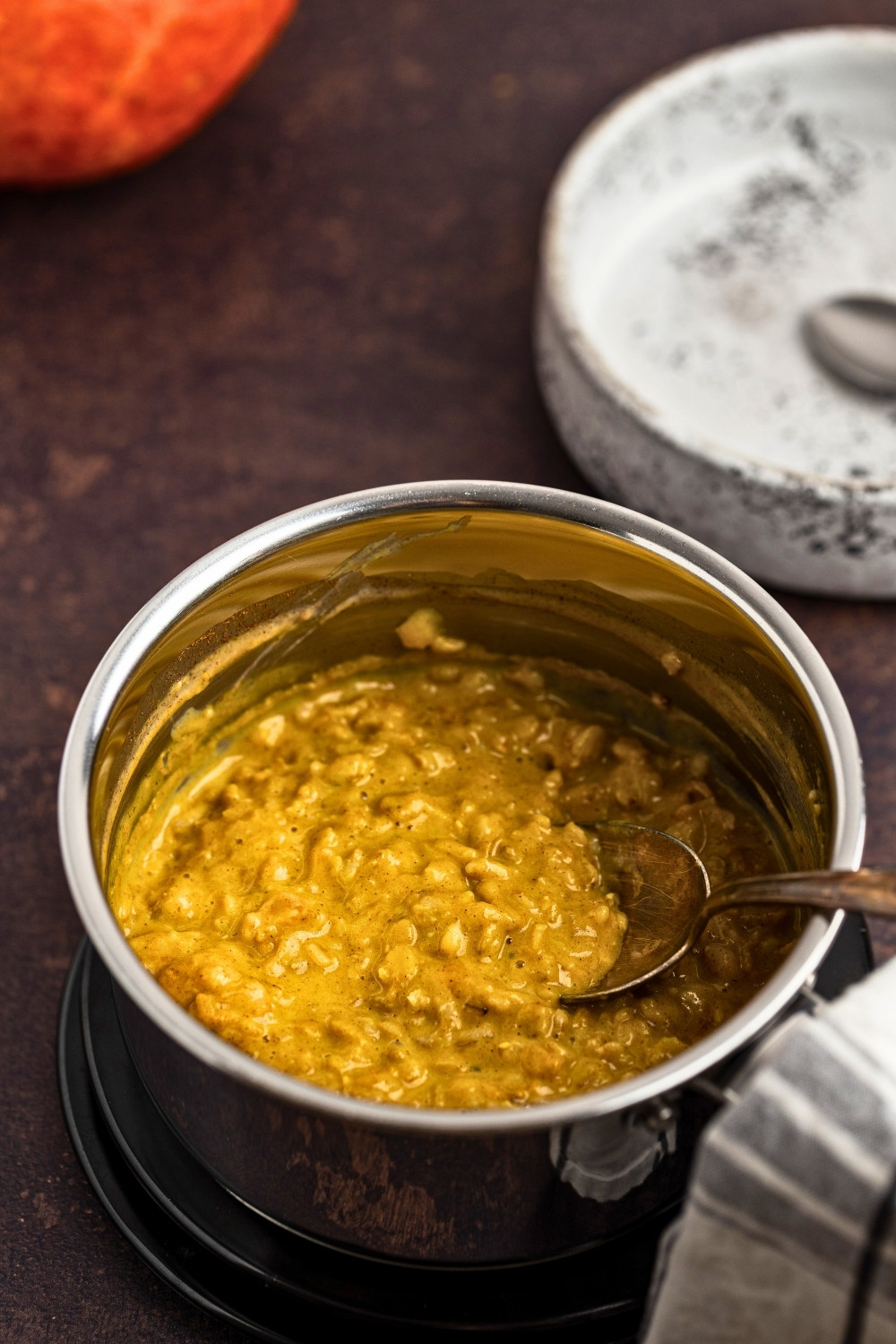 Pumpkin oatmeal just cooked