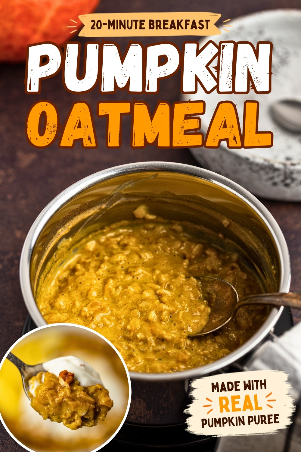 Pumpkin oatmeal pin image